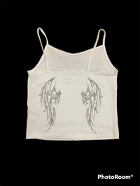 Image 3 of DYKE angel spaghetti strap tank