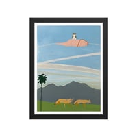 Image 2 of A Cat, Chemtrails, & Coyotes Framed poster