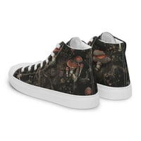 Image 13 of Grunge Style Nature Inspired Mushrooms/Fungus Women’s high top canvas shoes