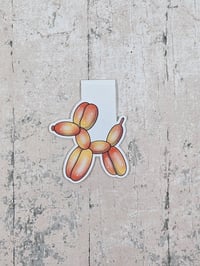 Image 4 of Orange Balloon Dog Magnetic Bookmarks