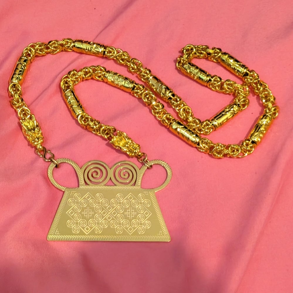 Image of Huab Tais Zaj - Dragon King 24K Gold Plated Necklace 