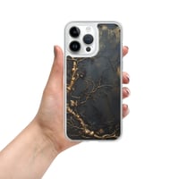 Image 25 of Gold and Black Tattered Texture Gnarled Roots Goth Inspired Clear Case for iPhone®