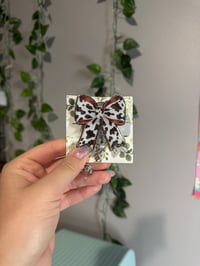 cow print bow 