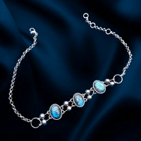 Image 1 of Blue Scarab Choker