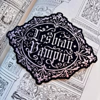 Lesbian Vampire Metallic Finish Sticker