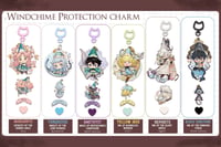 Image 1 of Witch Hat Wind Chime charms