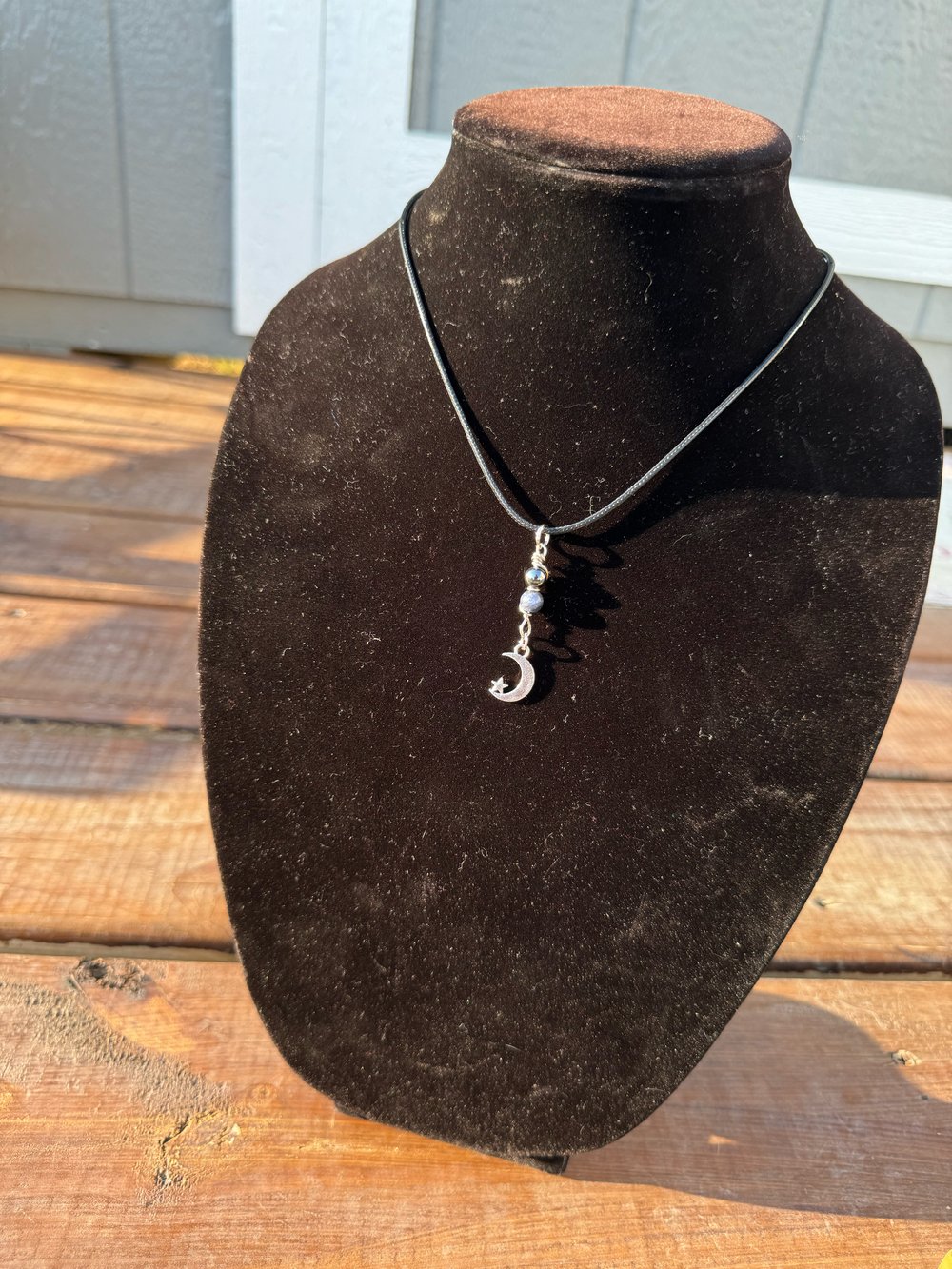 Image of "Heal & Ground" Necklace w/ Hematite & Sodalite