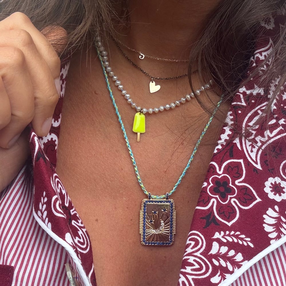 Image of COLLANA MICRO PERLE  E CIONDOLO