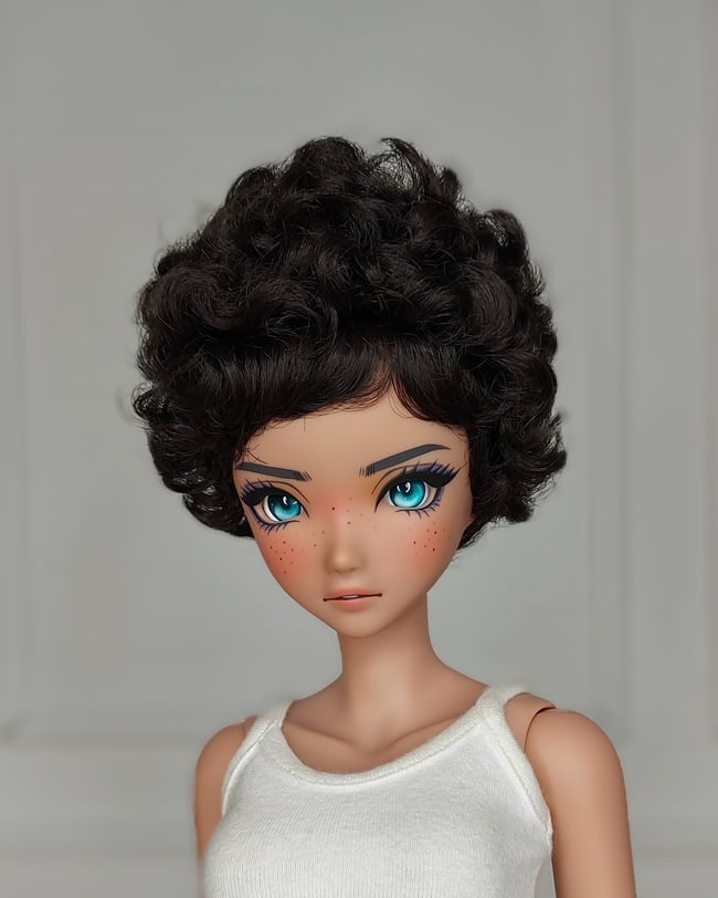 Natural Black Bubblecut