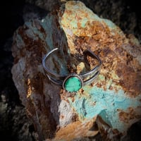 Image 3 of Split Emerald Variscite Cuff- 5.75”