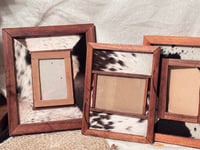 Image 1 of Cow Hide Photo Frames 