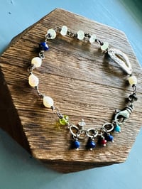 Image 8 of prehnite and pearl charm bracelet