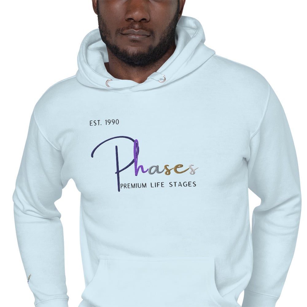 Image of Phases Embroidered Unisex Hoodie