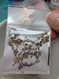 Image 1 of Golden Shadow -Genuine SWAROVSKI Crystals (Round Flat)
