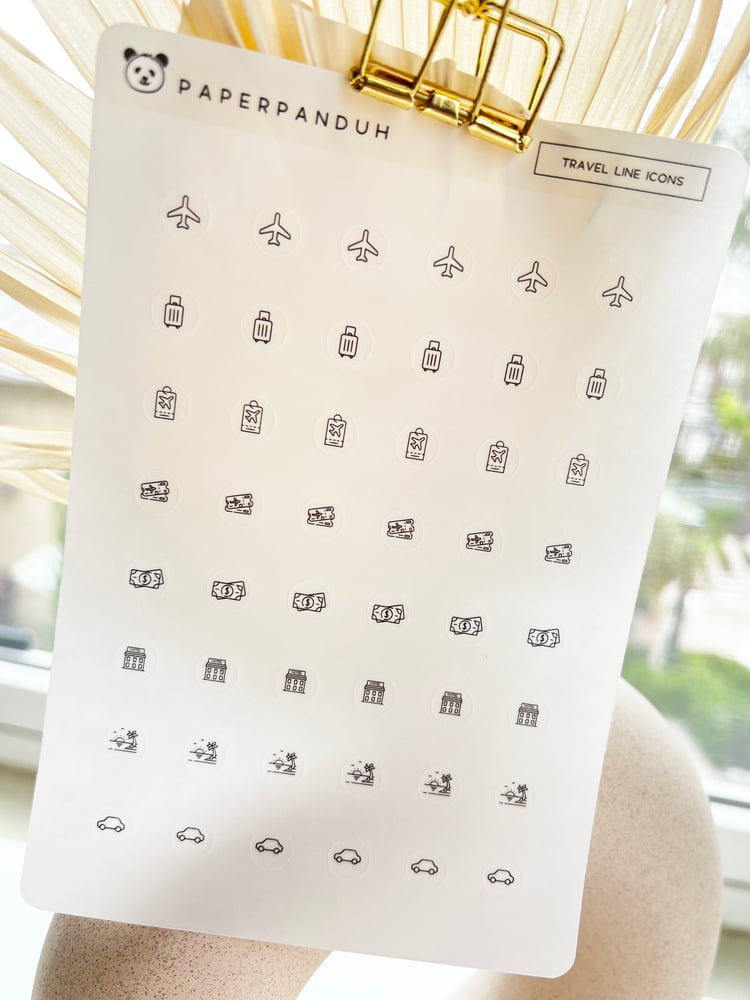 Image of Travel Line Icons 