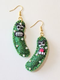Image 1 of Angry Pickle Earrings