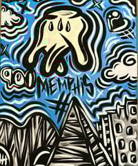 Image 1 of Memphis Blue Canvas