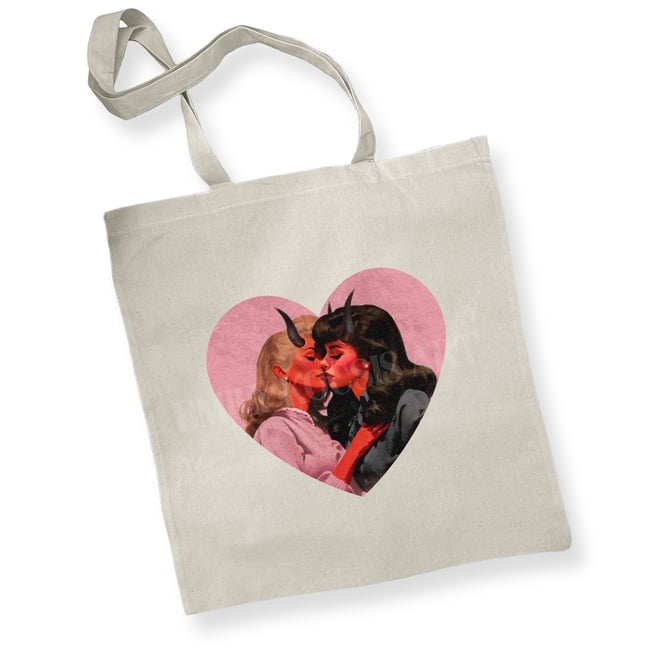 Black Or Natural Tote // 'Devils Romance' Women Edition