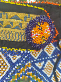 Image 20 of Tribal Boho Belt- triangle beads BLUE