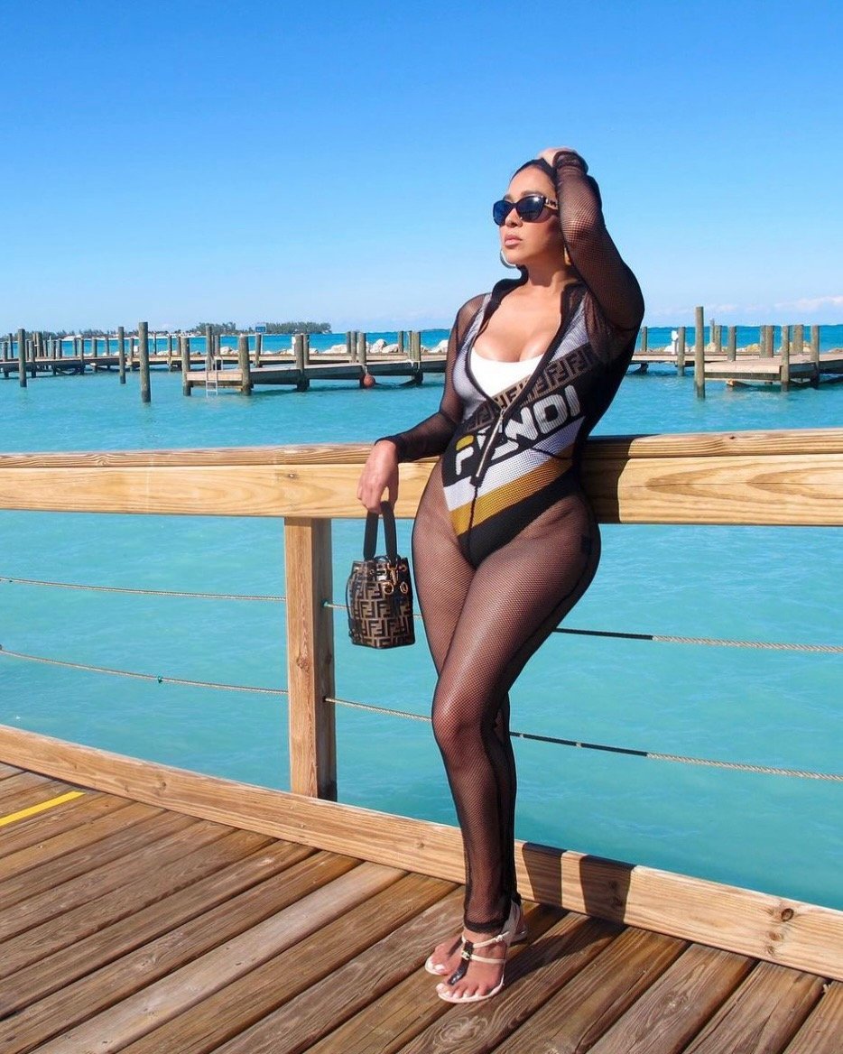 Image of FENDI X FILA ONE PIECE LYCRA SWIMSUIT ( )