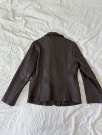Image 2 of Vintage Brown leather jacket // M 