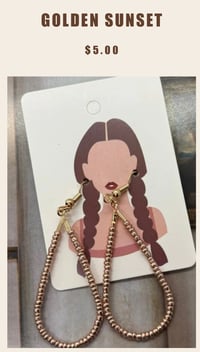 Image 2 of Beads tear drop earrings 