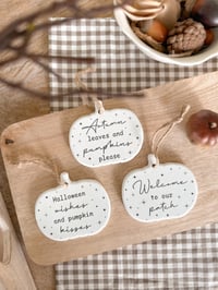 SALE!Star Autumn Pumpkin Hangers ( set of 3 )