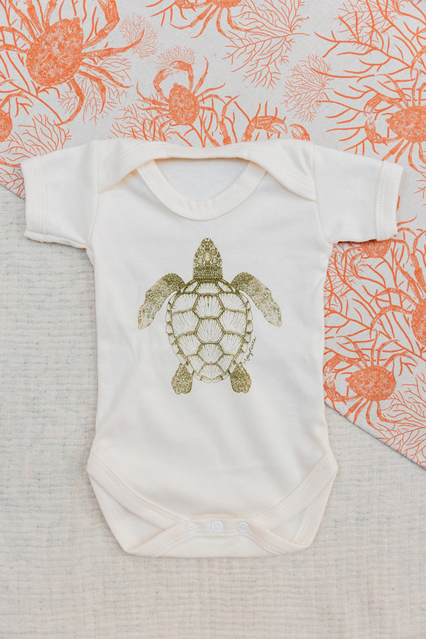 Image of Turtle Baby vest