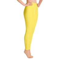Image 3 of PARIS DAISY YOGA LEGGINGS 
