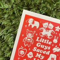 Image 2 of LITTLE GUYS PRINT (RED)
