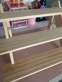 Image 4 of 3 tier wooden display