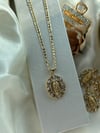 Virgen Dainty Oval Necklace