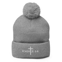 Image 6 of John 3:16 Pom-Pom Beanie