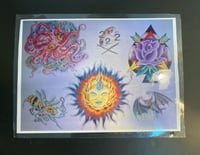 Image 1 of Vtg “222 Tattoo” SF Flash Sheet 1996 Rare