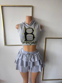 Bog grey skirt set 
