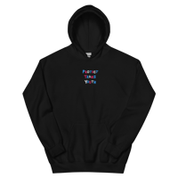 Image 1 of PROTECT TRANS YOUTH  - Trans Flag Embroidery Hoodie