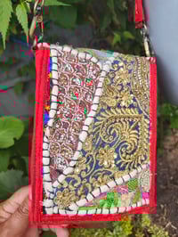 Image 8 of Jaz mini cross body bag - Red 2