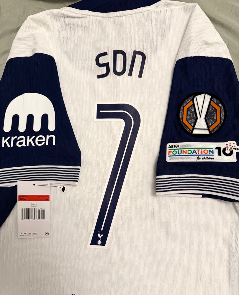 Image of PRE ORDER: Tottenham Hotspur “SON 7” Vaporknit 2024/25 Home Europa Final Shirt,   L