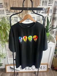 shein oversized smiley face tee