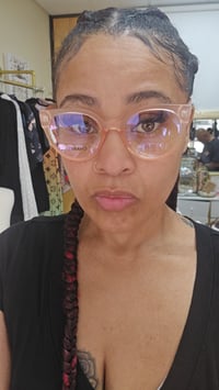 Image 1 of Pink Clear Lens Glasses