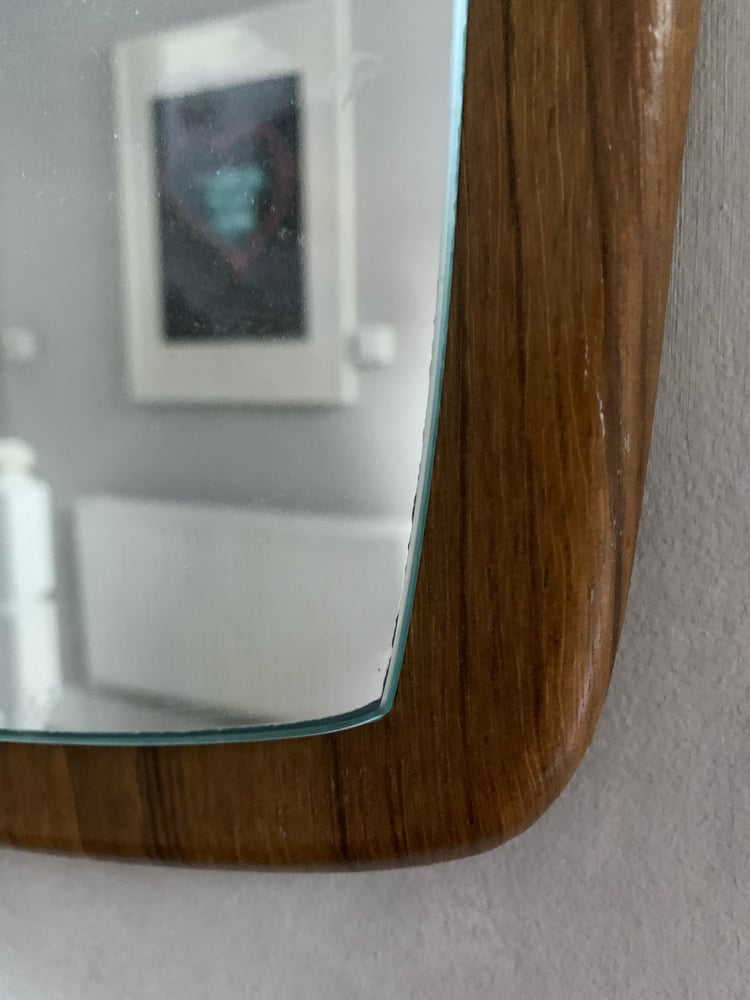 Image of Mid Century Teak Mirror