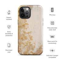 Image 14 of White and Gold Tattered Texture Goth Lolita Kawaii Baroque Tough Case for iPhone®