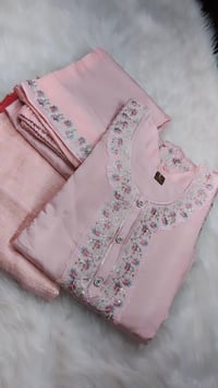 Image 8 of KSV8106-Soft Maslin Silk Kurtha Set
