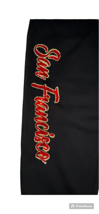Image 3 of Blk And Red football Joggers 