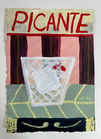 Image 1 of Picante on sage green and maroon