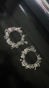 Image 1 of Full Silver Charm Bracelets 