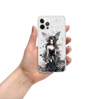 Image 12 of Dark Fairy and Flowers Goth Inspired Mystical Fantasy Clear Case for iPhone®