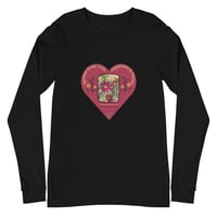 Image 1 of Cosmo Heart - Long Sleeved T-shirt - Black 