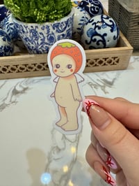 sonny angel strawberry sticker