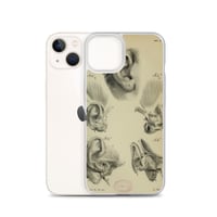 Image 23 of Vintage Book Page Anatomical Illustration Human Ear Clear Case for iPhone®